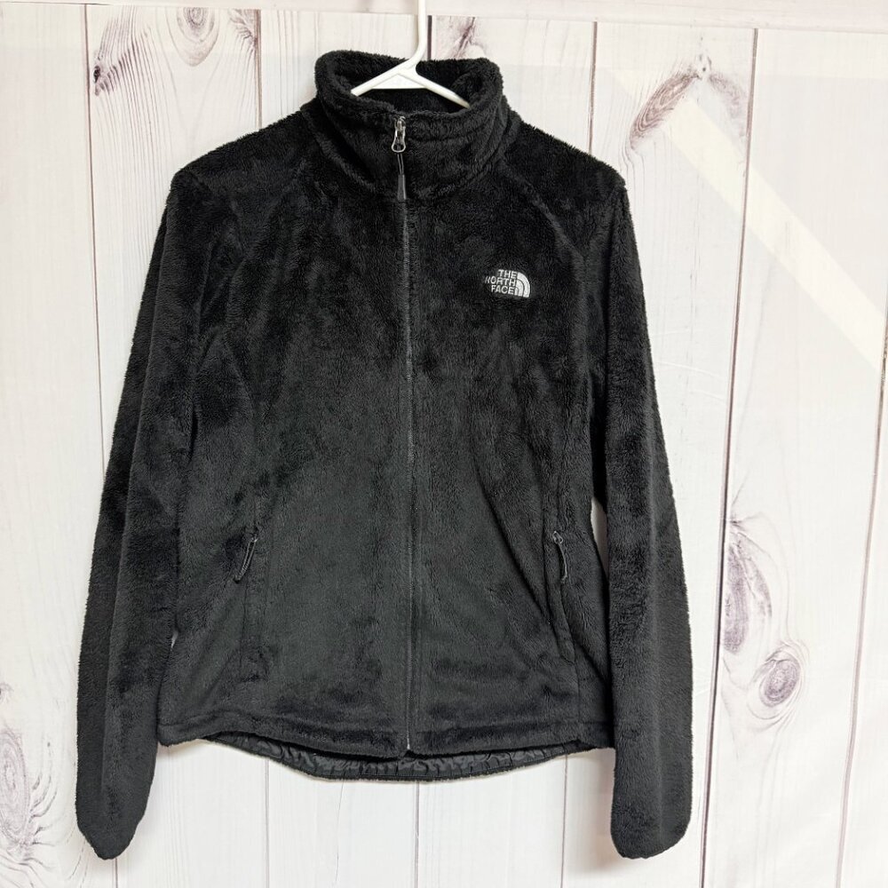 The North Face Women’s Osito Full‎ Zip Medium Black Fleece EUC